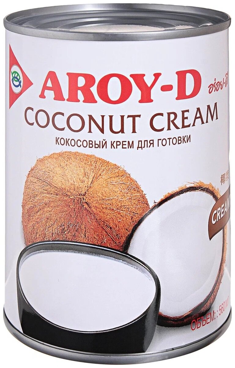 Сливки кокосовые Aroy-D 70% 560мл Thai Agri Foods - фото №3