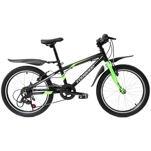 Велосипед детский Forward RISE 20 20 20 черныйярко-зеленый 1736000₽