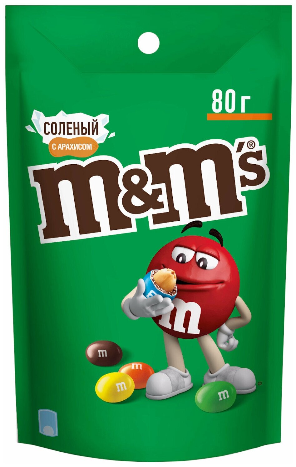 M&M's соленый арахис 80г - фотография № 1