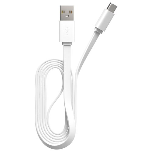 Кабель MAXVI USB - USB Type-C (MC-02F), 1 м, 1 шт., белый кабель maxvi usb usb type c mc 02lf 1 м 1 шт фиолетовый