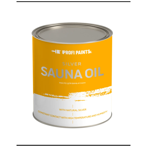 Масло PROFIPAINTS Масло для дерева износостойкое для бань и саун ProfiPaints Silver Sauna Oil, оливка, 0.9 л масло для бань и саун prostocolor sauna oil с запахом хвои 0 75 л