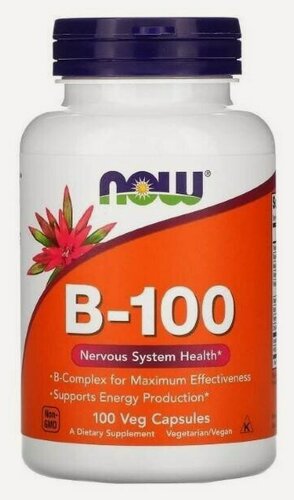 Изображение товара NOW Vitamin B-100, 100 капс.