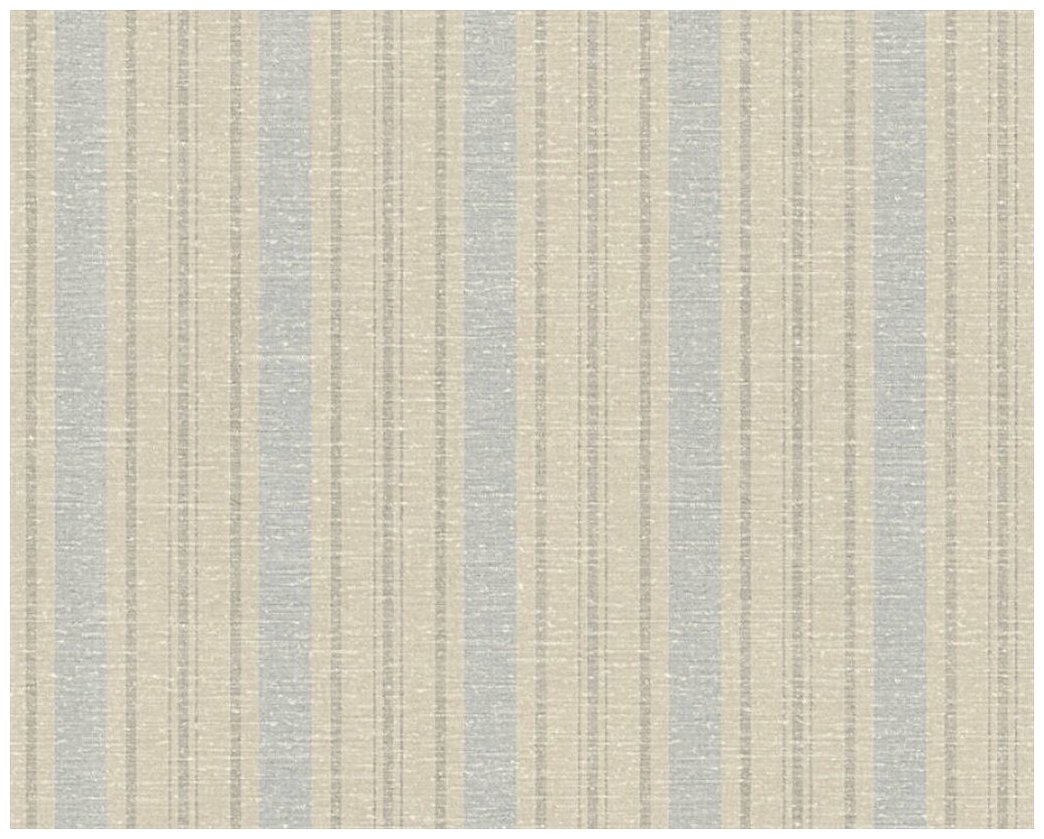 фото Обои A.S. Creation коллекция Cote d'Azur артикул 35185-1 винил на флизелине ширина 53 длинна 10,05, Германия, цвет бежевый, голубой, узор полосы