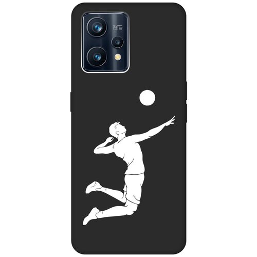 Матовый чехол Volleyball W для Realme 9 Pro+ / Рилми 9 Про+ с 3D эффектом черный матовый чехол introvert w для realme 9 pro рилми 9 про с 3d эффектом синий