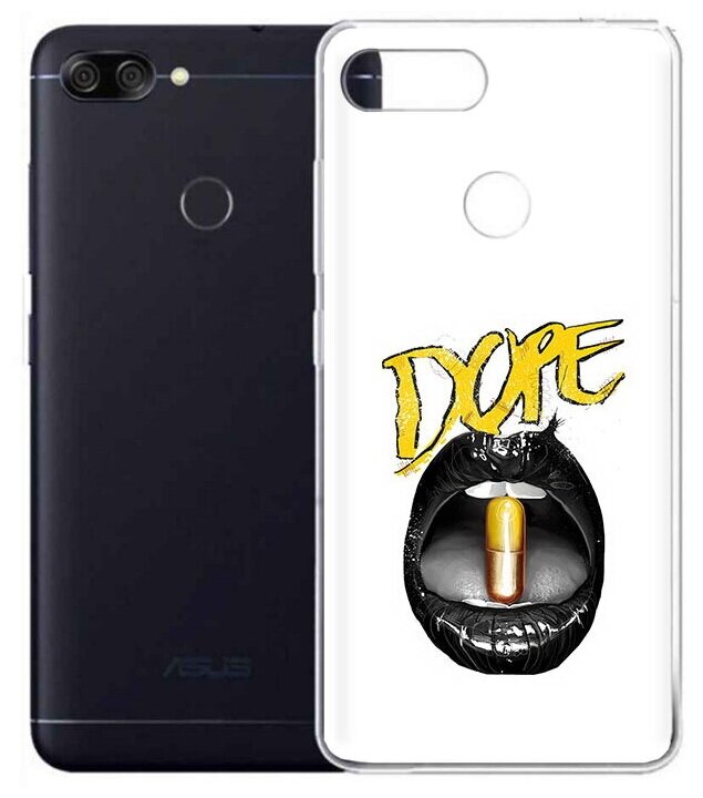 Чехол задняя-панель-накладка-бампер MyPads губы для ASUS Zenfone Max Plus (M1) X018DC/ZB570TL 5.7 противоударный