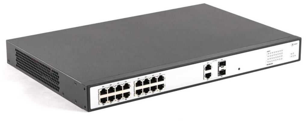 Коммутатор PoE Plus Skat PoE-16E-2G, мощность 250Вт, порты: 16-Ethernet, 2-Uplink Skat PoE-16E-2G Po .