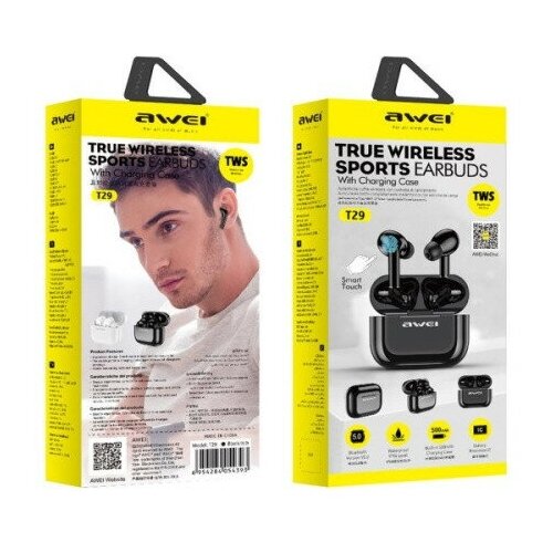 Наушники беспроводные AWEI T29 черные 214900₽