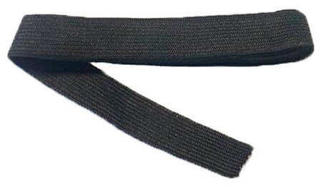 Тесьма для шитья Резинка для рукоделия Резинка эластичная черного цвета ширина 18мм длина 1.5 метра