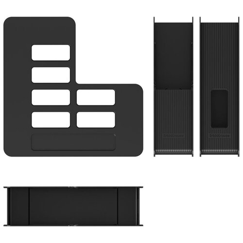 Подставка пластиковая для бумаг вертикальная ErichKrause® Techno, 75мм, черный