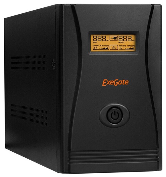Устройство бесперебойного питания EXEGATE SpecialPro Smart LLB-2000.LCD.AVR.4SH.RJ.USB <2000VA/1200W, LCD, AVR,4*Schuko,RJ45/11,USB, металли