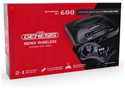 Игровая приставка Retro Genesis Remix Wireless (8+16Bit) + 600 игр (модель: ZD-05A, Серия: ZD-00, AV кабель, 2 беспроводных джойстика)