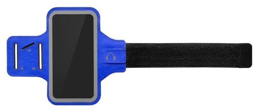 Чехол спортивный (неопрен+полиэстер) дляартфонов до 58 дюймов DF SportCase-03 (blue)