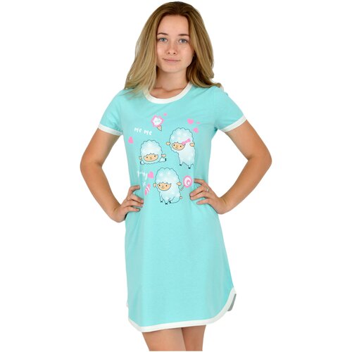 Ночная сорочка для девочки / ночнушка детская для девочек / платье домашнее для девочки (567-22 р88 (164) 81) LIDEKO kids