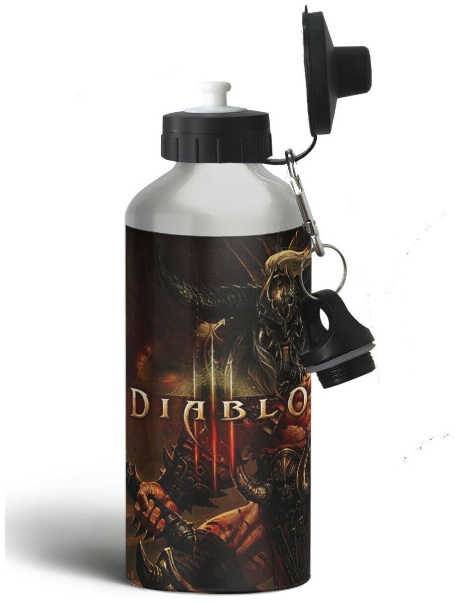 Бутылка спортивная,туристическая фляга, 500мл Diablo 3-4