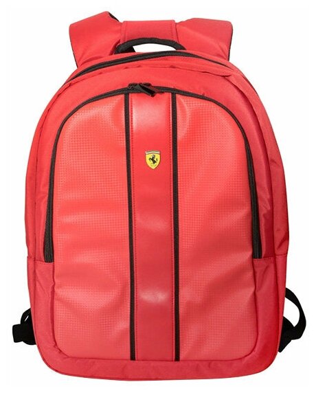 Рюкзак Ferrari On-track Backpack с USB портом для ноутбука до 15 дюймов, красный