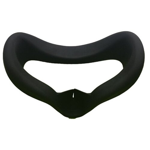 Силиконовая накладка на лицо для Oculus Quest 1, гладкая, черная маска накладка чехол силиконовая лицевая для oculus quest 2 защитная