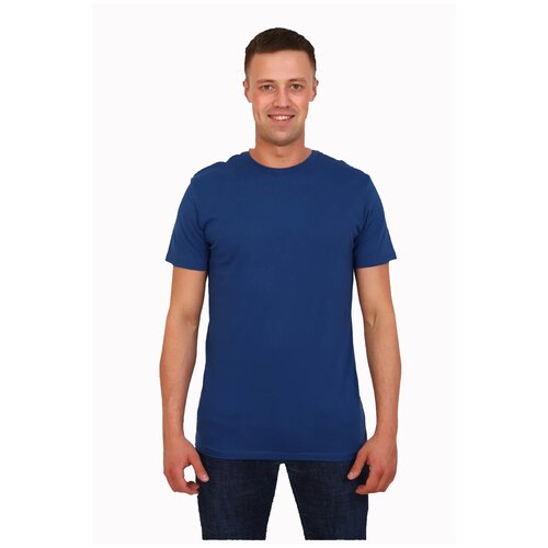 Футболка мужская, модель: 34002, цвет: индиго, размер: 56