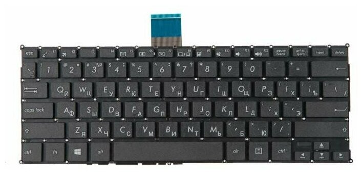 0KNB0-1123RU00 Клавиатура для ноутбука ASUS X200CA X200 X200L X200LA X200M X200MA F200 S200 R202 черная без рамки гор Enter ZeepDeep