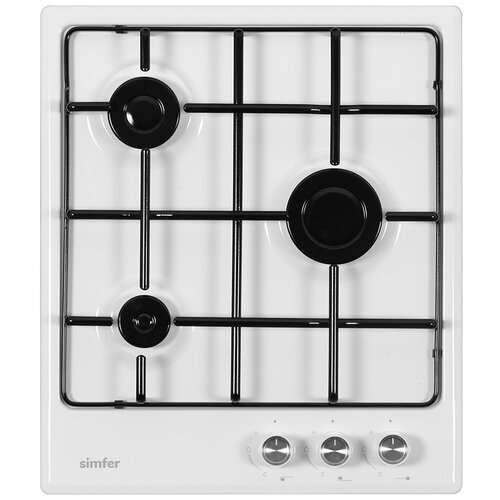 Газовая варочная поверхность Simfer H45V30W411 автоподжиг белая 859000₽