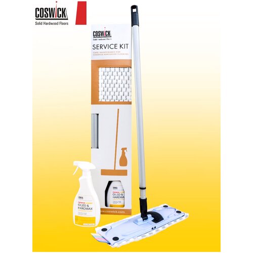 Набор швабра и средство для ухода за паркетными полами, покрытыми маслом и твердым воском