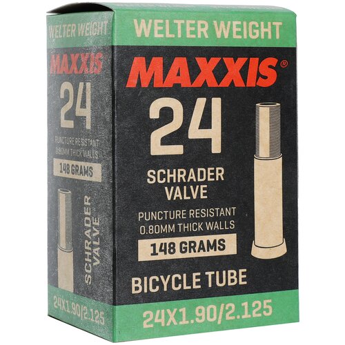 велокамера maxxis 2023 welter weight 20x1 0 1 5 25 40 406 lfvsep48 вело ниппель 0 8mm Велокамера Maxxis 2022 Welter Weight 24x1.90/2.125 LSV Авто ниппель