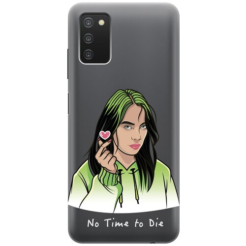 Силиконовый чехол с принтом No Time To Die для Samsung Galaxy A03s / Самсунг А03с матовый чехол no time to die для samsung galaxy a03s самсунг а03с с 3d эффектом черный