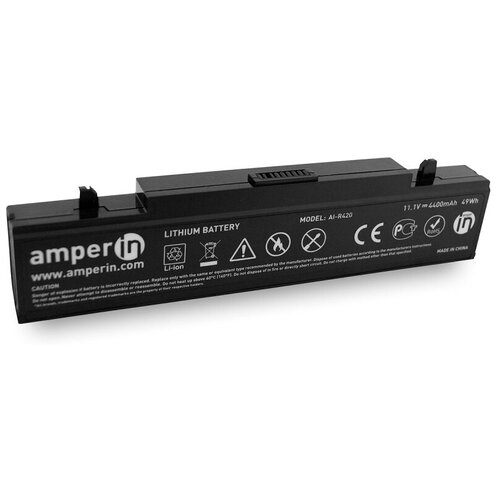 аккумуляторная батарея усиленная amperin для ноутбука samsung n225 11 1v 6600mah Аккумуляторная батарея Amperin для ноутбука Samsung R420 R510 R580 4400mah AI-R420