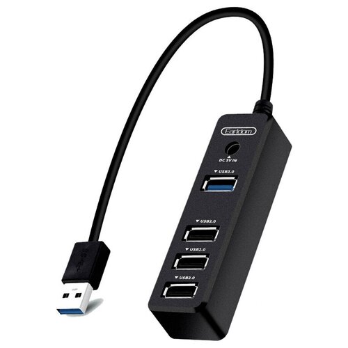 Хаб USB 3.0 1 порт / USB 2.0 3 порта Earldom ET-HUB07 черный