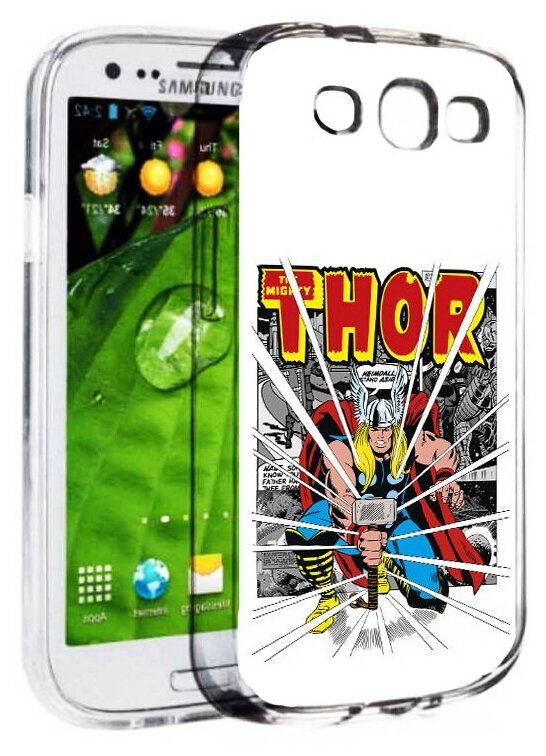 Чехол задняя-панель-накладка-бампер MyPads тор рисунок для Samsung Galaxy S3 GT-I9300/Duos GT-I9300I противоударный