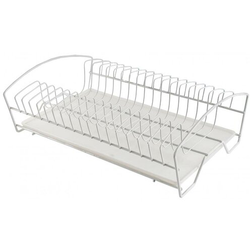 Сушилка для посуды настольная Алтайский металлист, 39х25х12см, цвет: белый