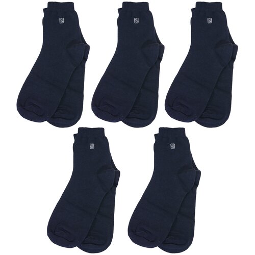фото Комплект из 5 пар детских носков rusocks (орудьевский трикотаж) рис. 0, темно-синие, размер 16-18
