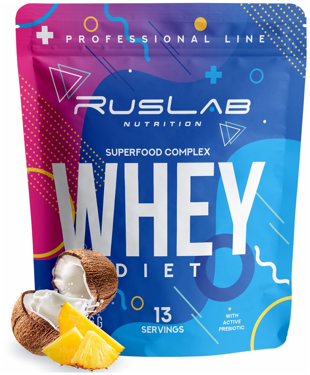 Протеин сывороточный WHEY 100% Pure, белковый коктейль (416 гр), вкус дыня