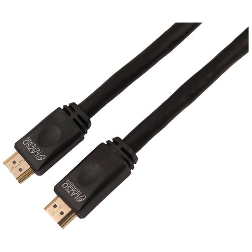 Кабель аудио-видео LAZSO WH-111 HDMI (m)/HDMI (m) 20м. позолоч. конт. черный (WH-111(20M))