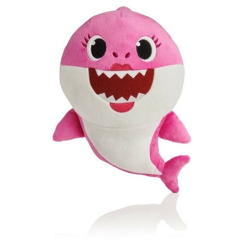 Мягкая игрушка WowWee Мама акула Baby Shark, 30 см, розовый