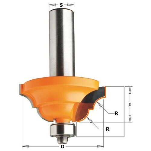 Фреза концевая CMT профильная D=42,8 I=18,5 S=12,0 R=6,40