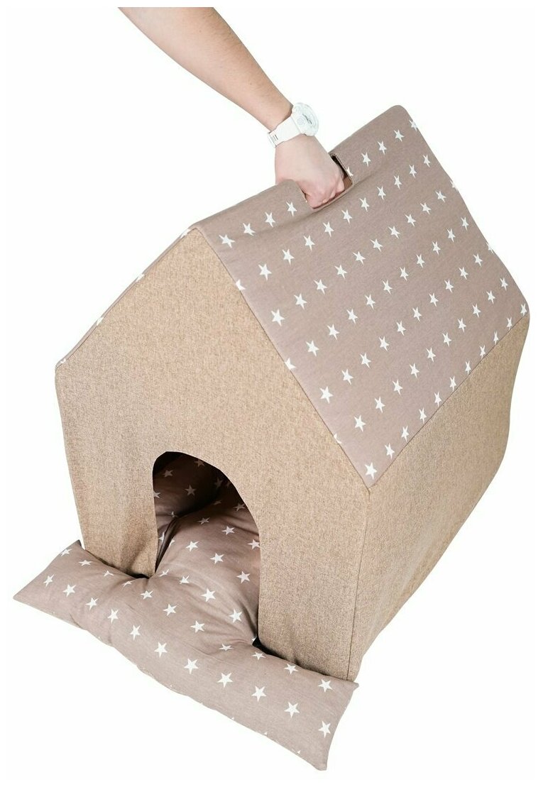 Домик каркасный для собак TipiPets "Big House Сoffee" - фотография № 2
