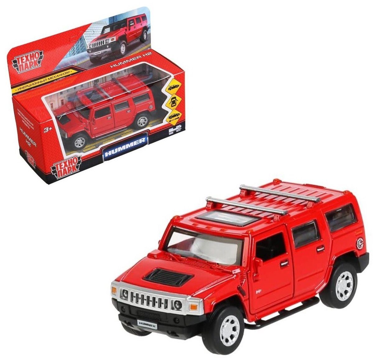 Hummer H2 / модель автомобиля / машинки - игрушки / инерционная