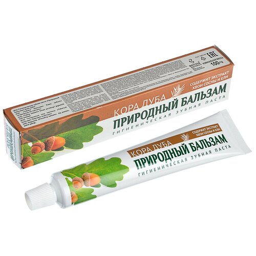 Зубная паста Весна Природный Бальзам Кора Дуба 90 г