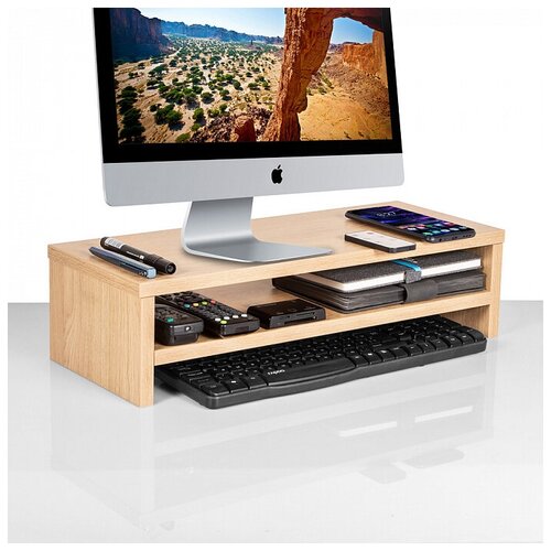 Подставка под монитор с полкой Цвет дуб Корбридж 1900₽