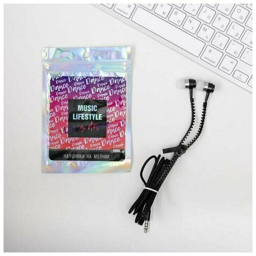 Наушники на молнии Music lifestyle 10 х 15 см 43400₽