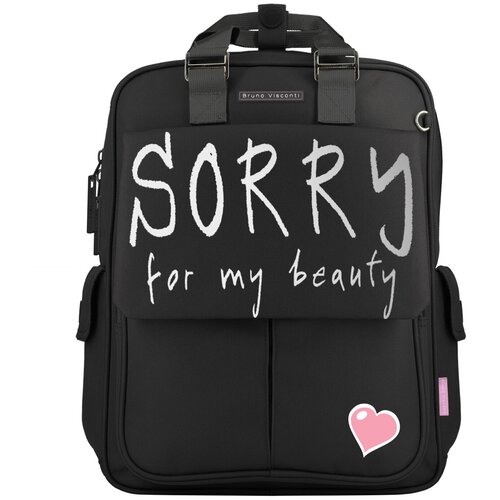 фото Сумка-рюкзак bruno visconti черный "sorry"