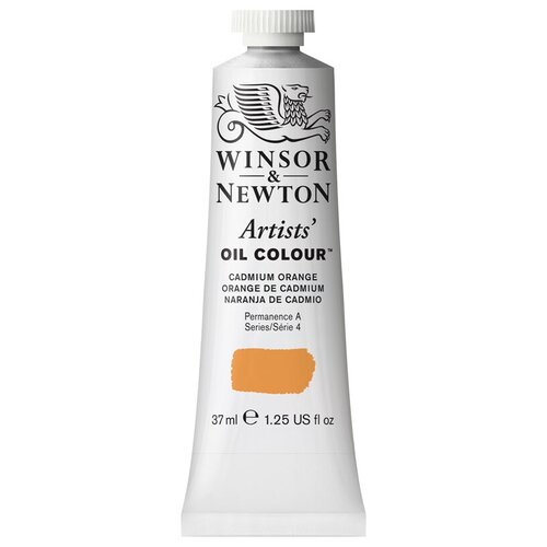 Краска масляная профессиональная Winsor&Newton Artists Oil, 37мл, оранжевый кадмий