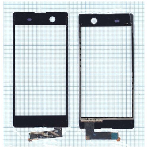 Сенсорное стекло (тачскрин) для Sony Xperia M5 черное задняя крышка для sony e5603 xperia m5 e5633 xperia m5 dual белый