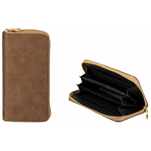 Кошелек женский 19х10 см Luxury Gift светло-коричневый