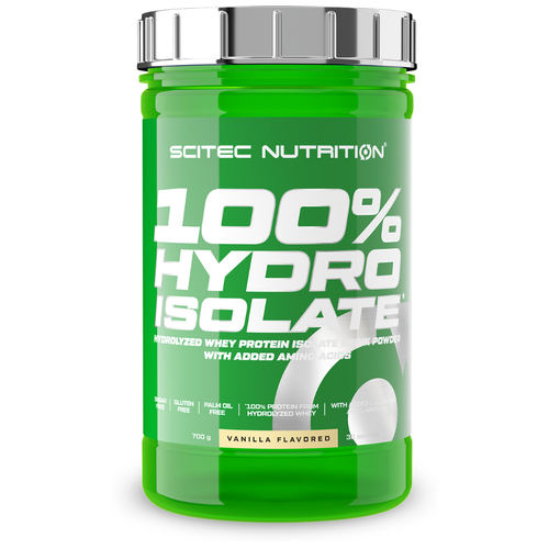 Scitec Nutrition 100% Hydro Isolate 700 гр., ваниль протеин изолят whey isolate с bcaa глютамин stacker2 750 гр банан