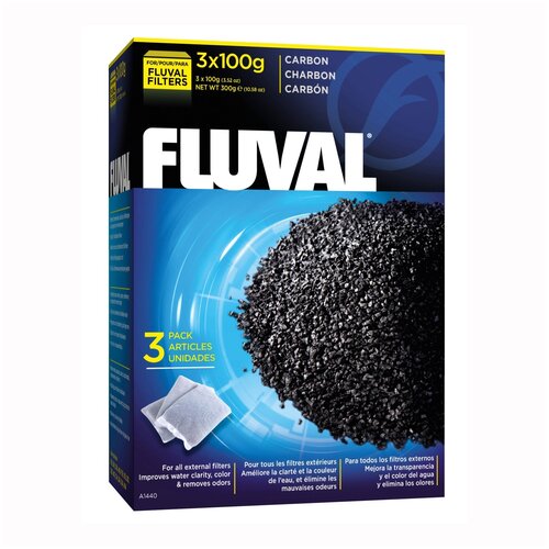 FLUVAL уголь активированный для фильтра, 100 г х 3 шт