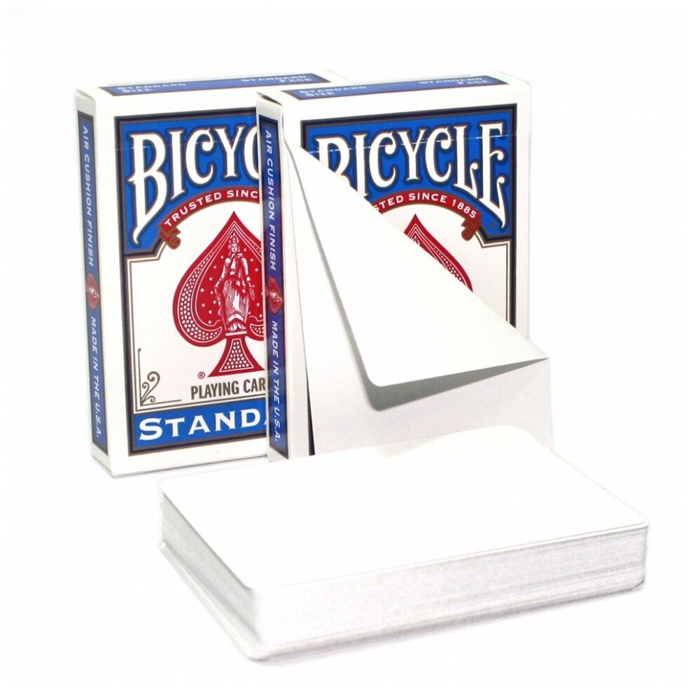 Игральные карты для фокусов Bicycle Blank Card Both Sides (обе стороны пустые)