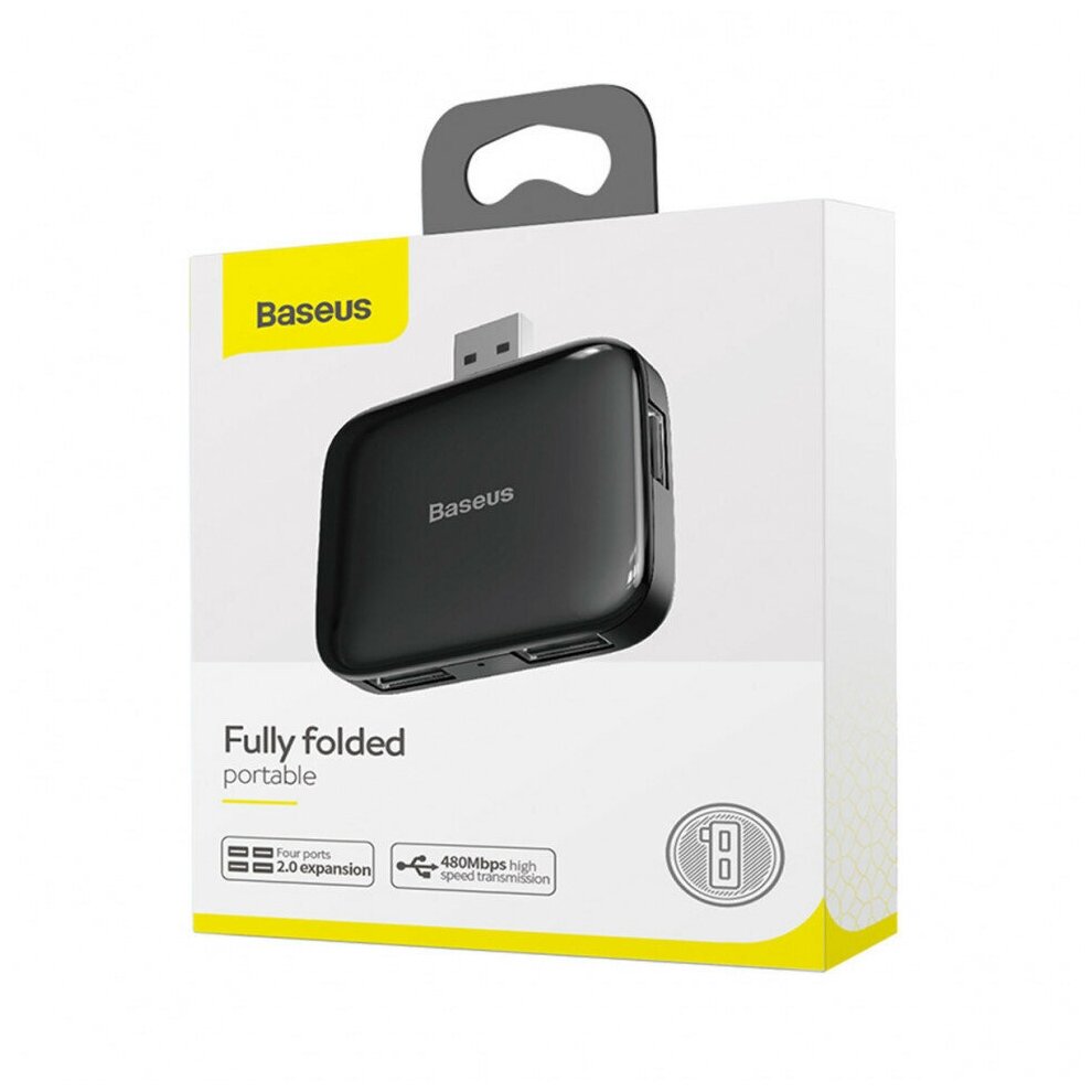 Хаб USB Baseus CAHUB-CW01 Fully folded чёрный