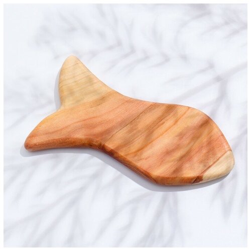 Пластина -скребок для массажа Гуаша Рыбка 10х5см можжевельник 65300₽