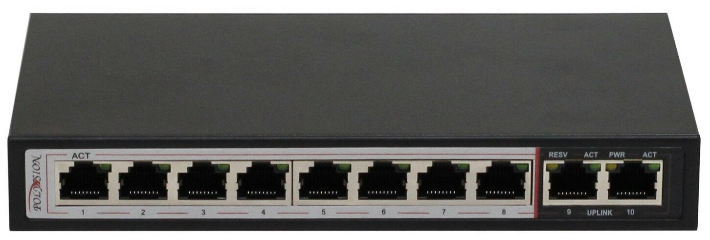 Коммутаторы POE Polyvision PND-08P-2M